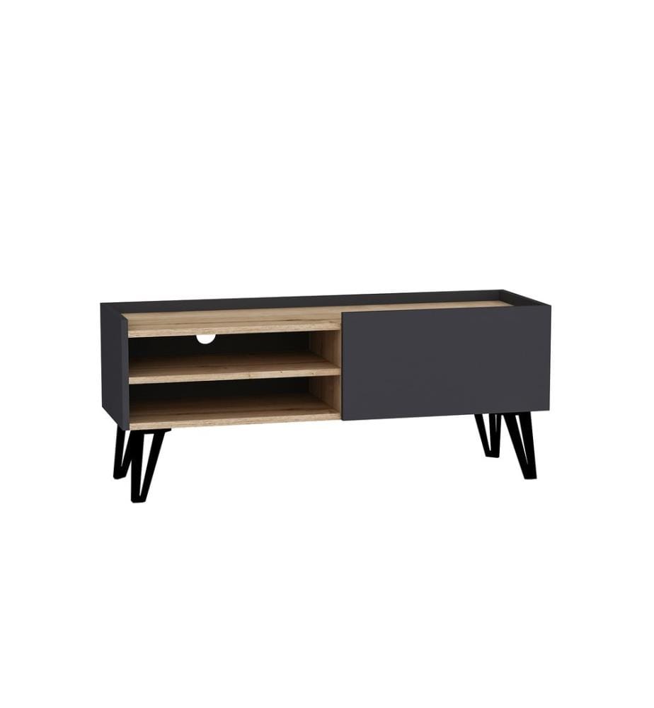 TV-Ständer, Saphir, Anthrazit, 100% Melamine beschichtete Spanplatte