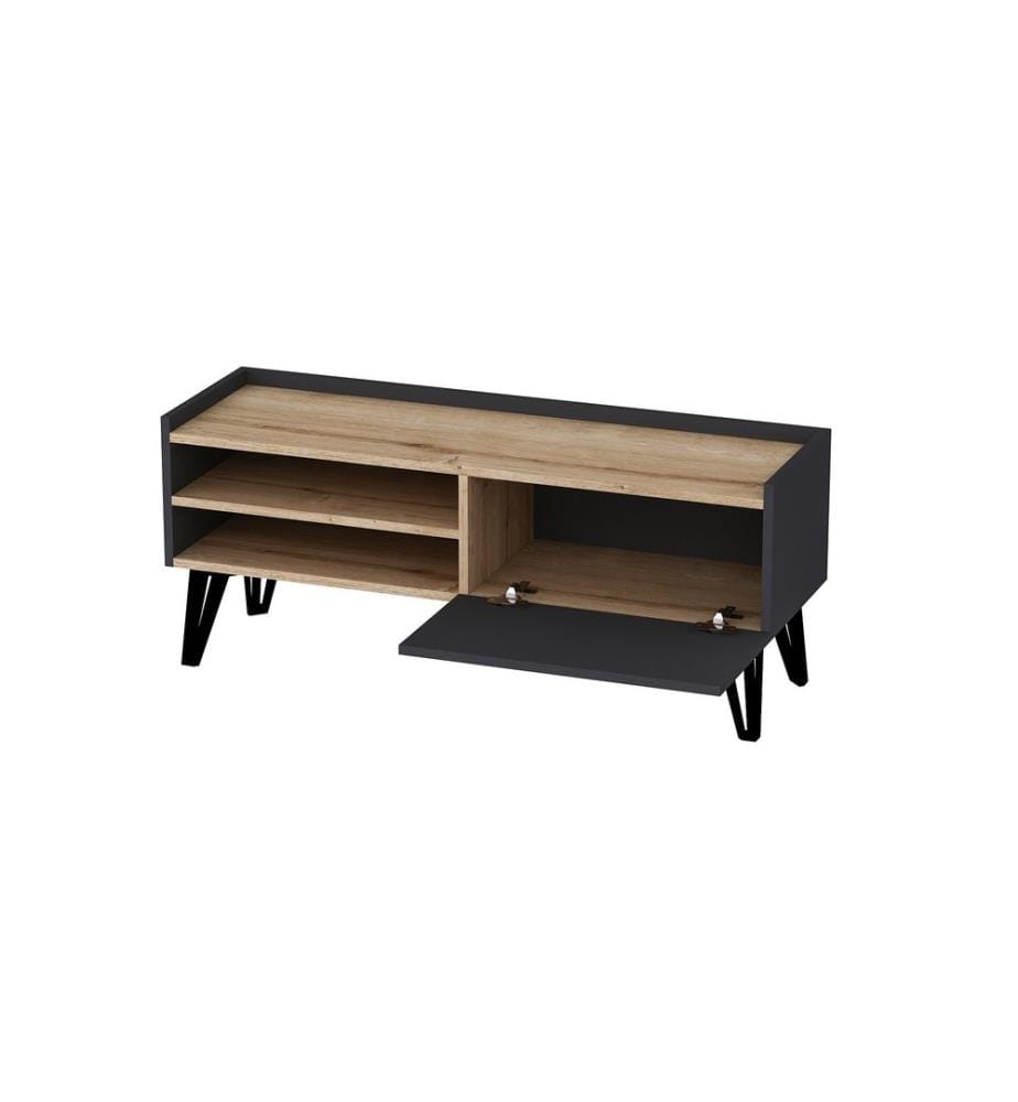 TV-Ständer, Saphir, Anthrazit, 100% Melamine beschichtete Spanplatte