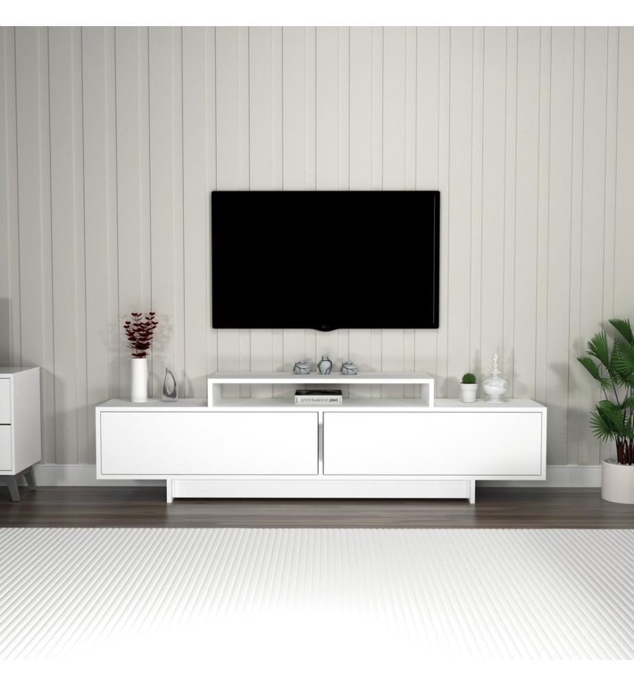 TV-Ständer, weiss, 100 % MELAMINBESCHICHTETE SPANPLATTE