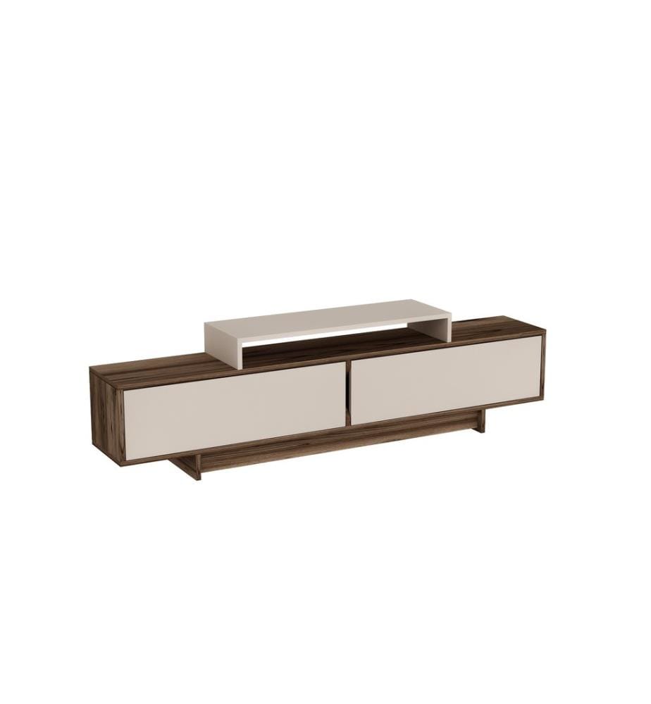 TV-Möbel, Hellwalnuss, Beige, 100 % MELAMINBESCHICHTETE SPANPLATTE