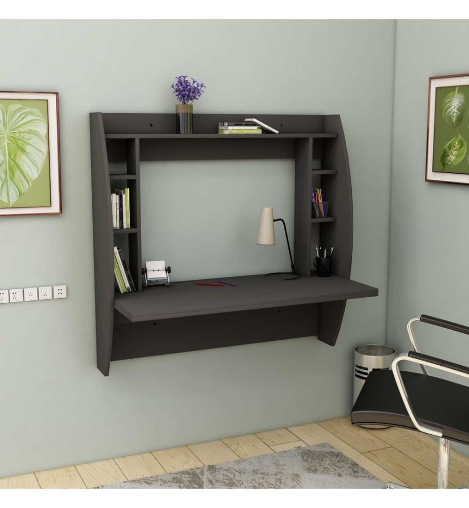 Bureau, anthracite, PANNEAU DE PARTICULES 100 % MÉLAMINÉ