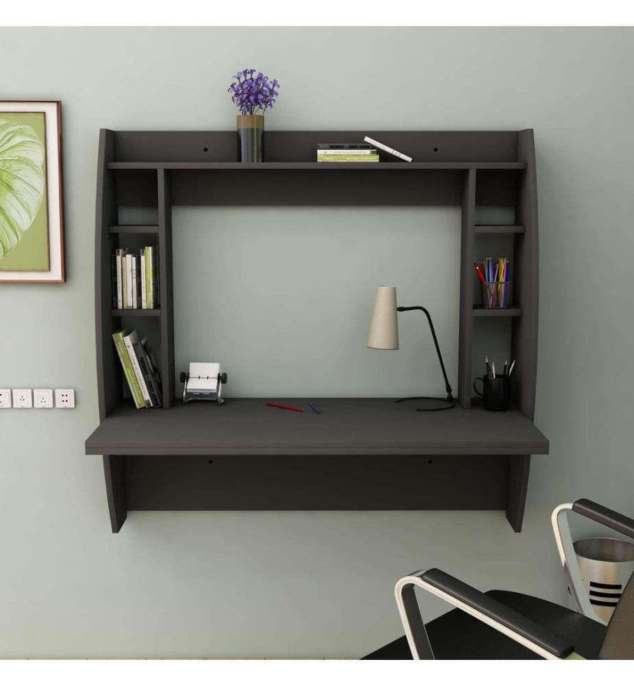 Bureau, anthracite, PANNEAU DE PARTICULES 100 % MÉLAMINÉ