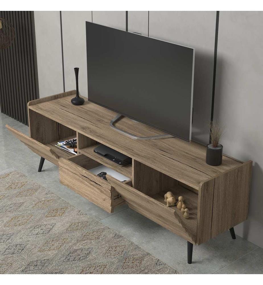 TV-Möbel, Walnuss, 100 % SPANPLATTE