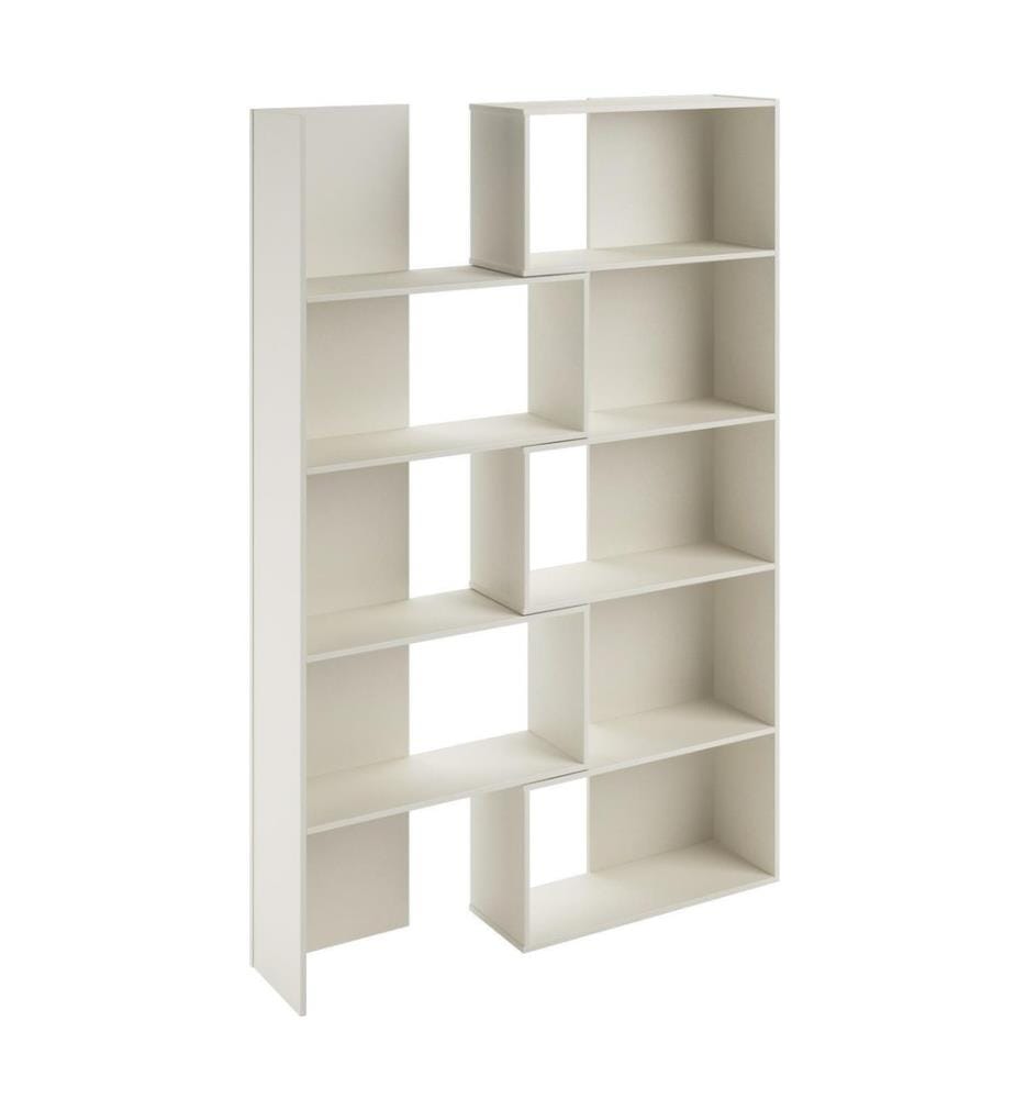 Blanc, Librairie, 180X140X29,5 cm, Plaque De Particules Enrobée De Mélamine