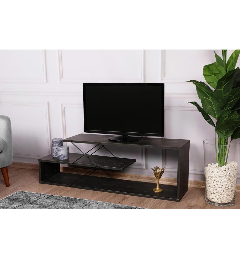 Brun Foncé, Armoires Tv, 40X120X30 cm, Plaque De Particules Enrobée De Mélamine