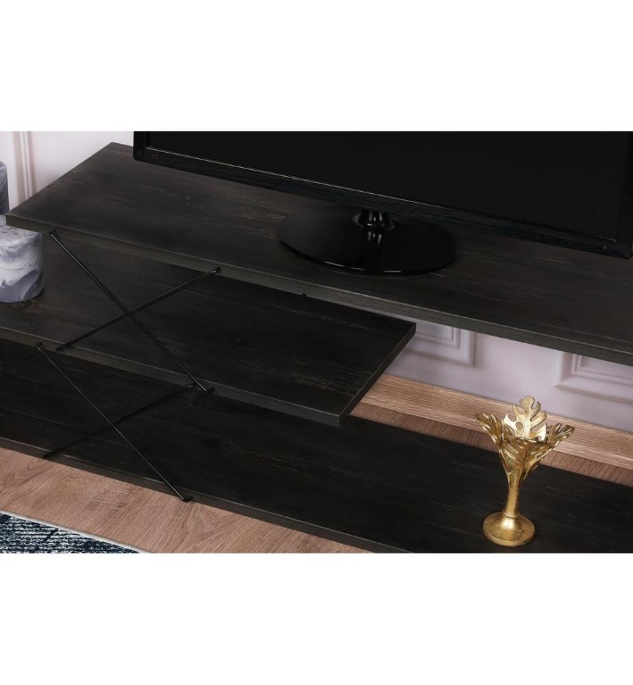 Brun Foncé, Armoires Tv, 40X120X30 cm, Plaque De Particules Enrobée De Mélamine