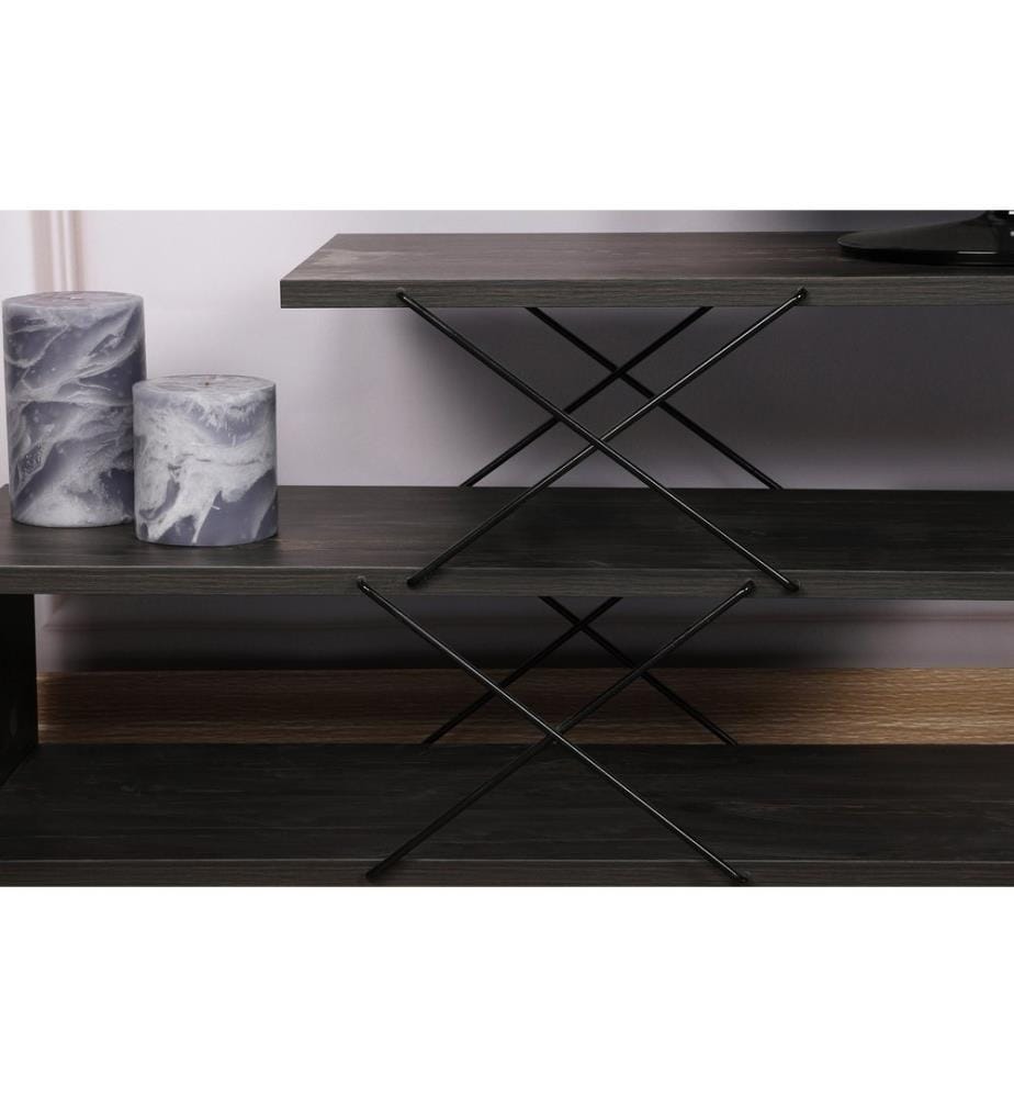 Brun Foncé, Armoires Tv, 40X120X30 cm, Plaque De Particules Enrobée De Mélamine