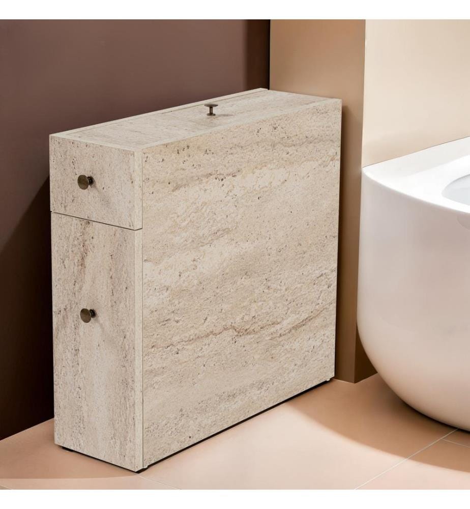 Badezimmerschrank, Travertin, 100 % MELAMINBESCHICHTETE SPANPLATTE