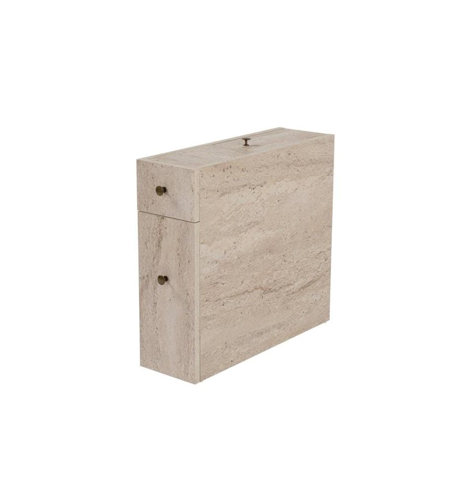 Badezimmerschrank, Travertin, 100 % MELAMINBESCHICHTETE SPANPLATTE