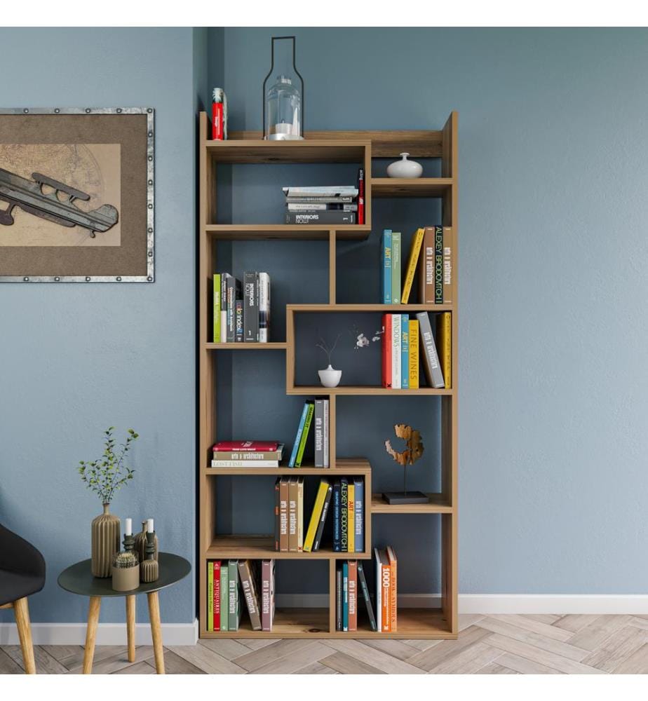 Kiefer, Bücherregale, 182X90X22 cm, Melaminbeschichtete Partikelplatte