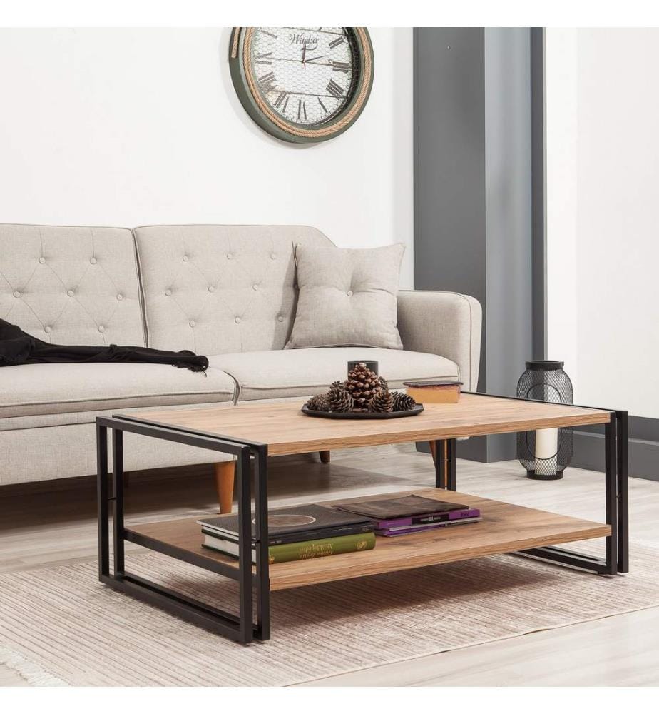 Atlantikkiefer, Couchtische, 40X110X70 cm, Melaminbeschichtete Partikelplatte