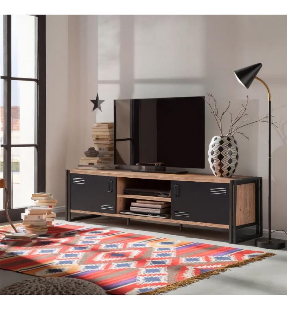 Atlantikkiefer, Tv Schränke, 50X180X45 cm, Melaminbeschichtete Partikelplatte