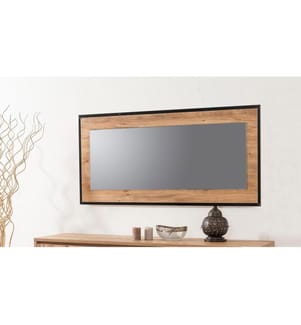 Mascella Atlantica, Specchio Da Parete, 60X110 cm, Piastra Di Particelle Con Rivestimento Melamina