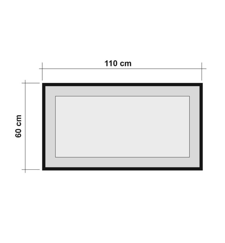 Mâchoire Atlantique, Miroir Mural, 60X110 cm, Plaque De Particules Enrobée De Mélamine
