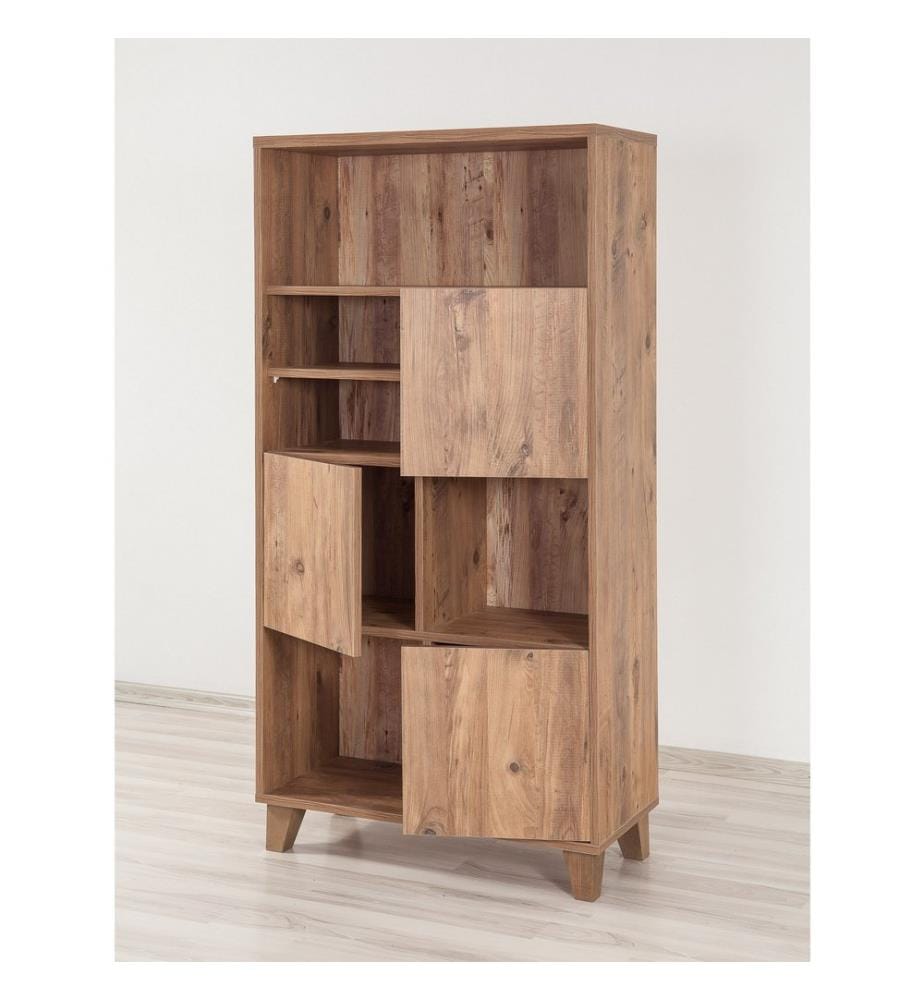 Jaw Atlantic, Librerie, 155X80X36 cm, Piastra Di Particelle Con Rivestimento Melamina