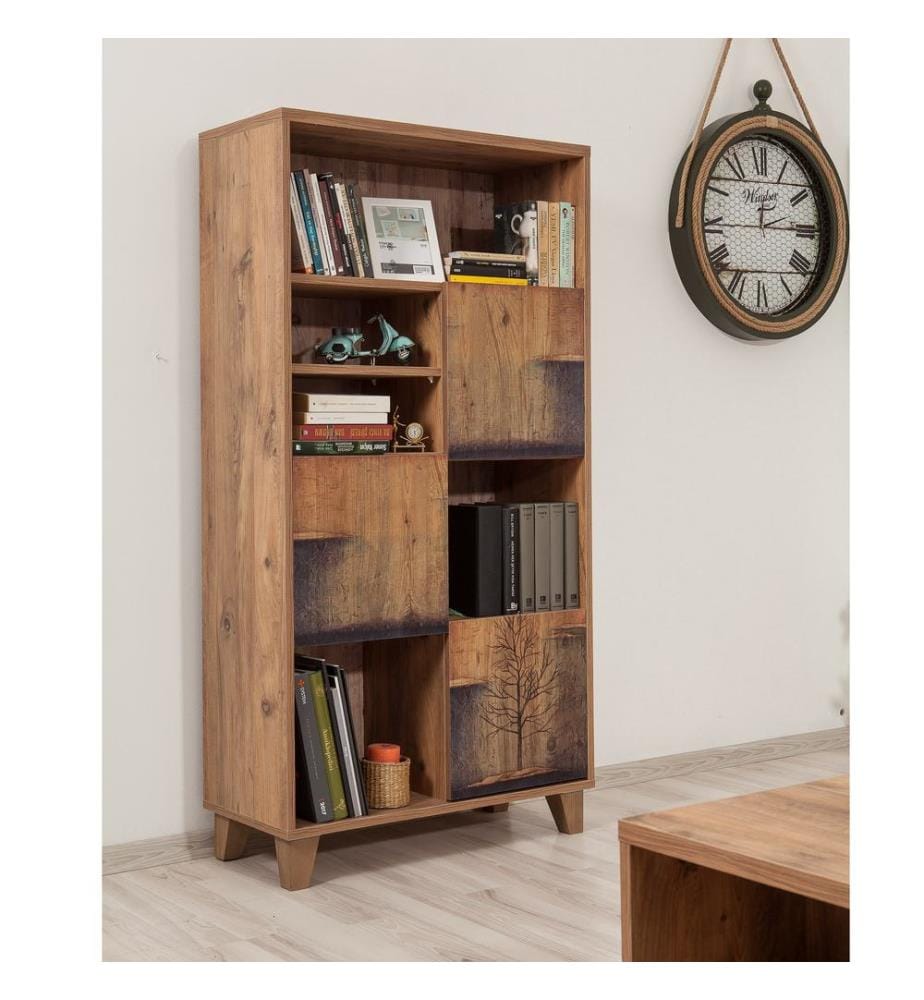 Jaw Atlantic, Librerie, 155X80X36 cm, Piastra Di Particelle Con Rivestimento Melamina