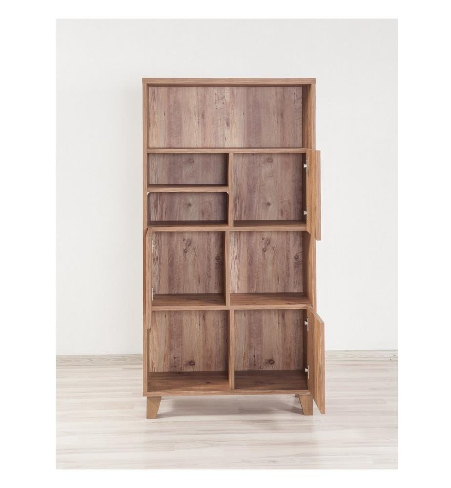 Jaw Atlantic, Librerie, 155X80X36 cm, Piastra Di Particelle Con Rivestimento Melamina
