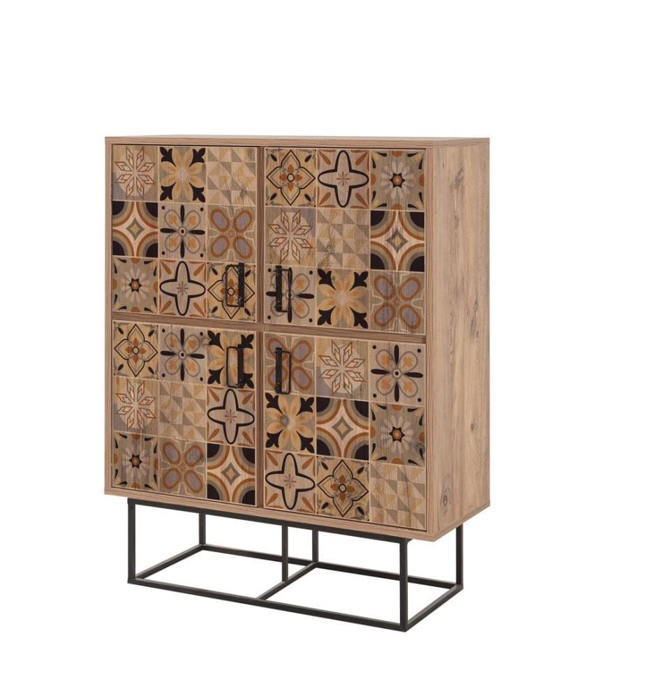 Atlantikkiefer, Schuhschränke, 115X93X36 cm, Melaminbeschichtete Partikelplatte