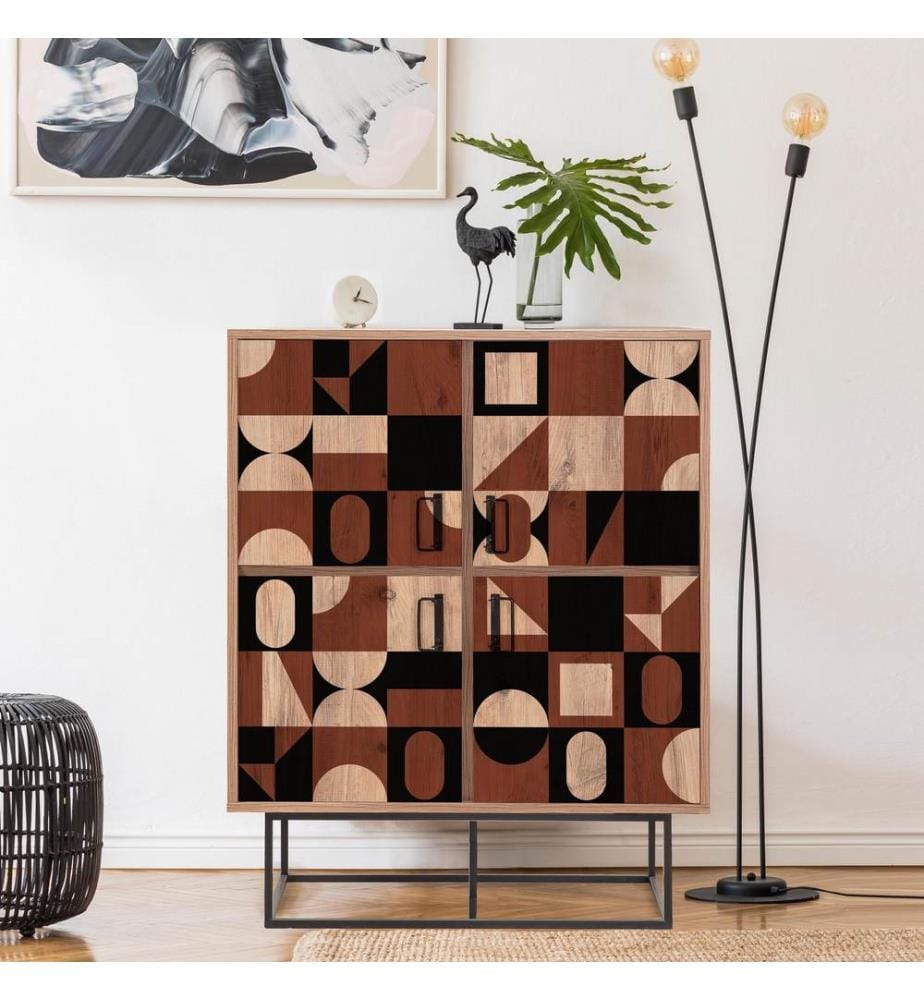 Atlantikkiefer, Schuhschränke, 115X93X36 cm, Melaminbeschichtete Partikelplatte