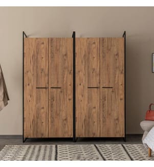 Pino Atlantico, Armadi, 225X104X52 cm, Piastra Di Particelle Rivestita Di Melamina