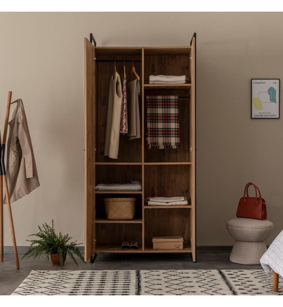 Wardrobe, Atlantic Pine, Melamine Coated Particle Board