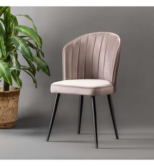 Stuhl-Set , 4 Stück, Cappuccino, Schwarz, MDF, Stoff: Polyester