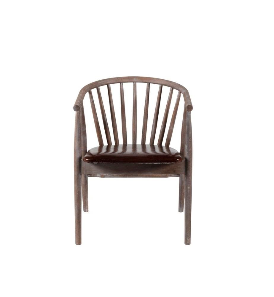 Sedia, Anticato, Marrone, Legno massiccio