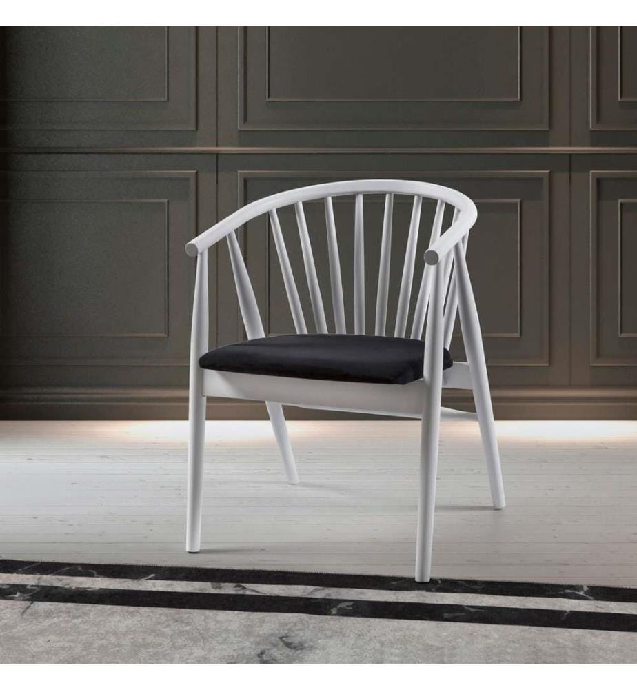 Sedia, Bianco, Nero, Legno massiccio