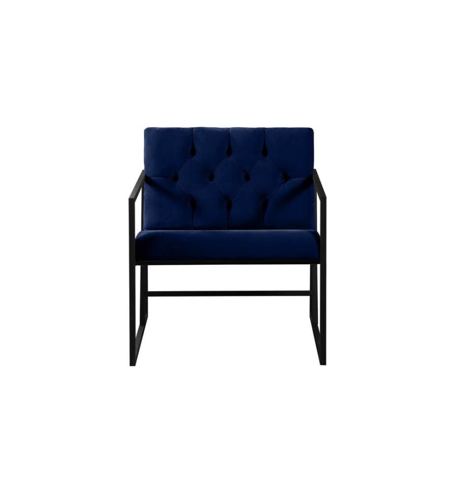 Ohrensessel, Dunkelblau, 100% Metall, Stoff: 100% Babyface