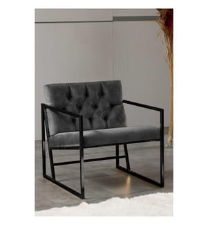 Sedia ad ala, Fume, 100% metallo, tessuto: 100% Babyface