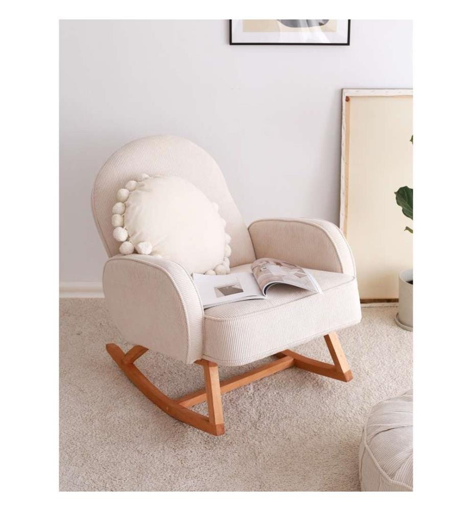 Wing Chair, White, 100% Polyester, Frame: 100% Beech Tree