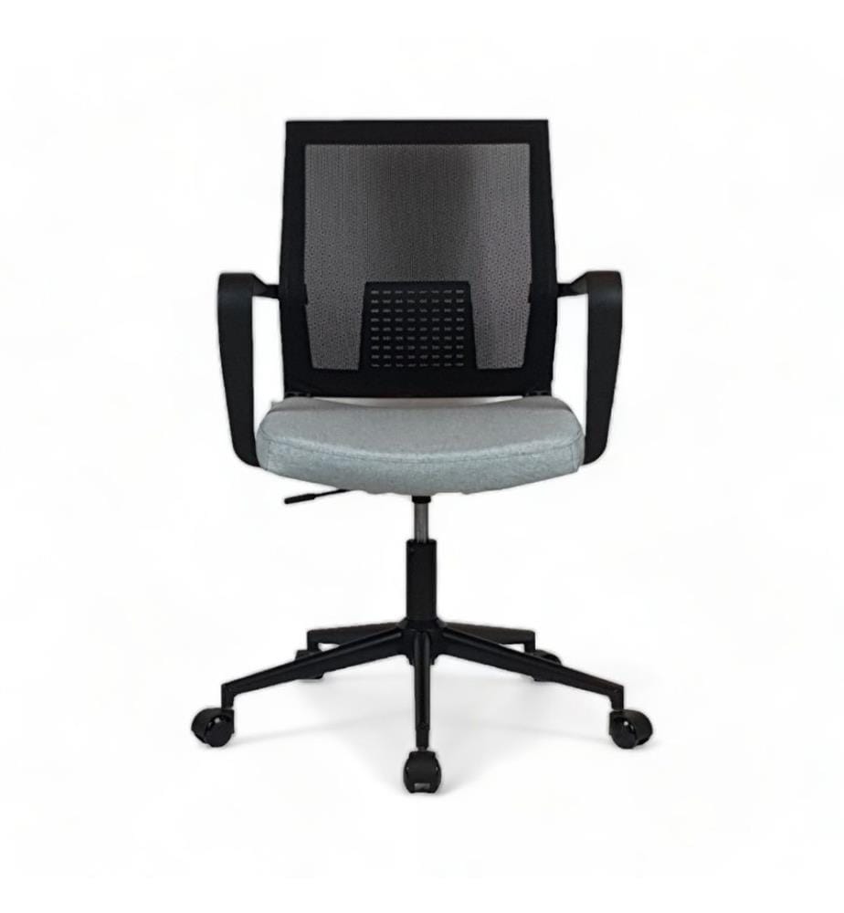 Sedia da ufficio, Grigio, Rivestimento: Poliestere