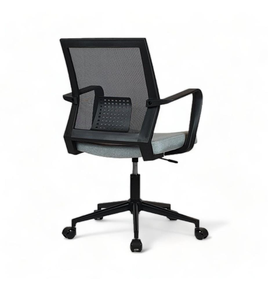 Sedia da ufficio, Grigio, Rivestimento: Poliestere