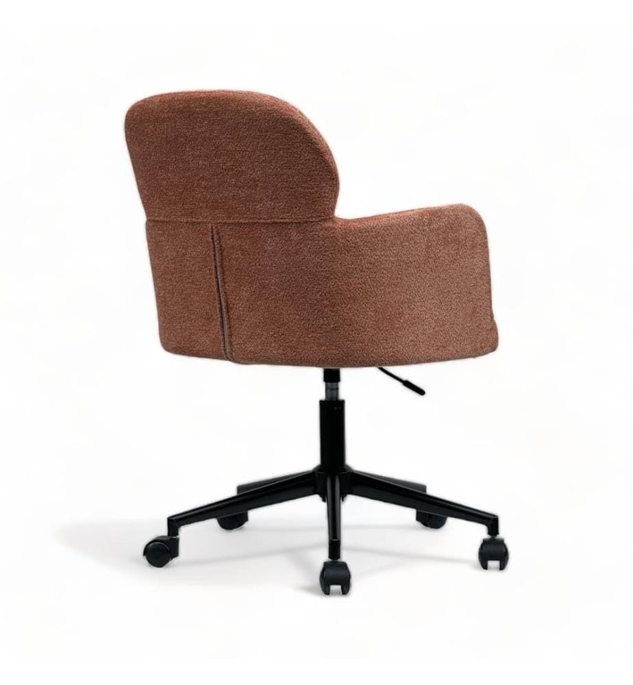 Bürostuhl, Orange, Polsterung: Stoff, Metallbeine