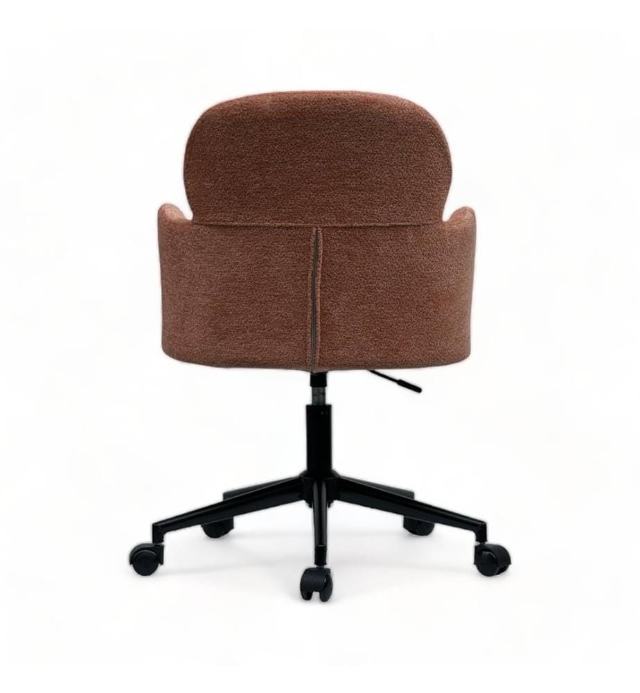 Bürostuhl, Orange, Polsterung: Stoff, Metallbeine