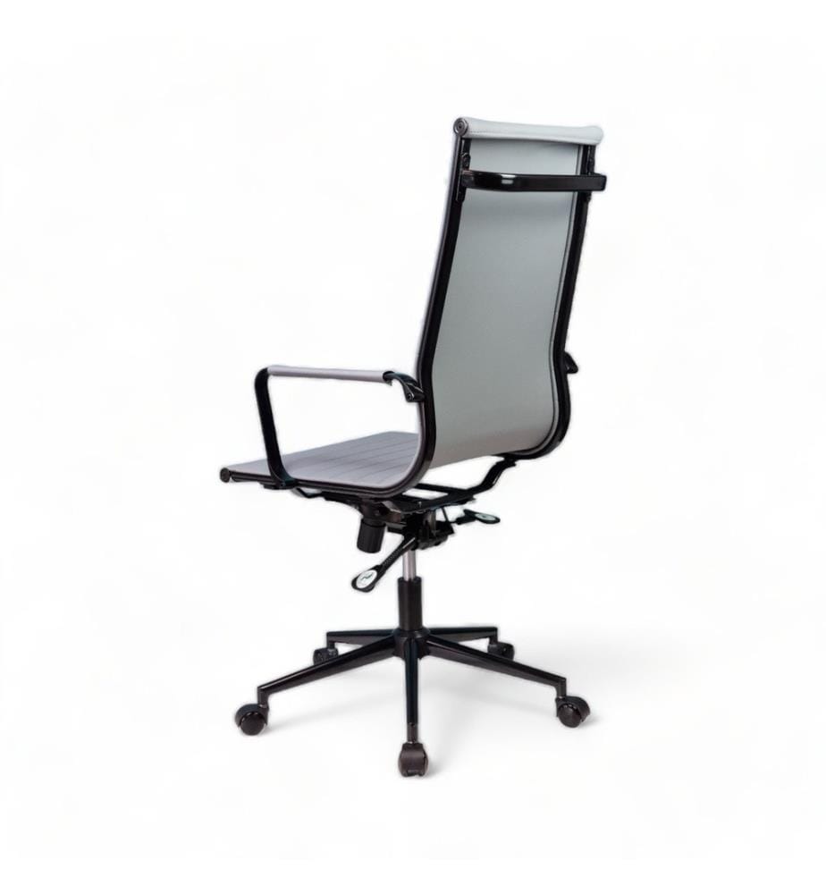 Sedia da ufficio, Grigio, Rivestimento: PVC