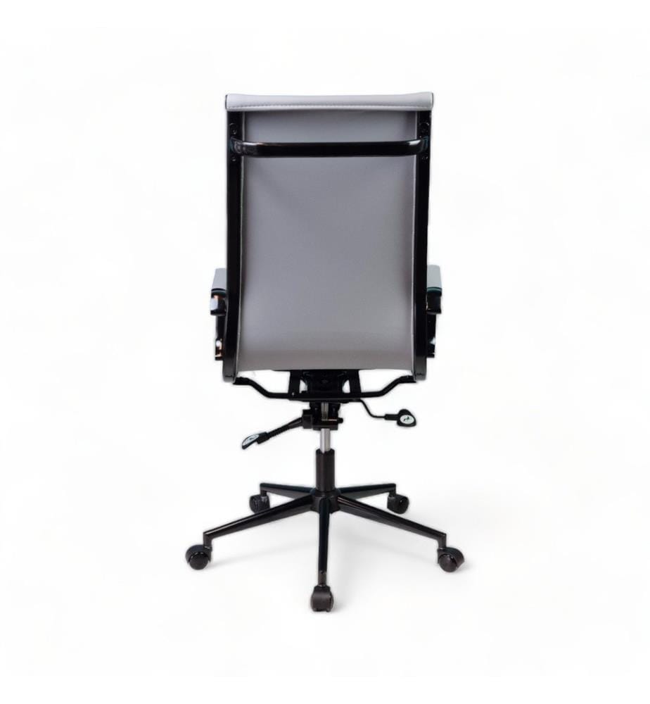 Sedia da ufficio, Grigio, Rivestimento: PVC