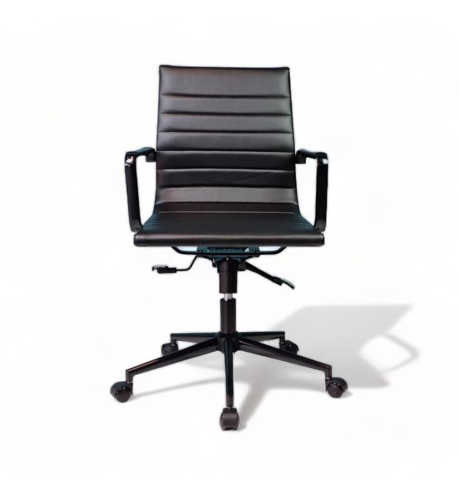 Sedia da ufficio, Nero, Rivestimento: PVC