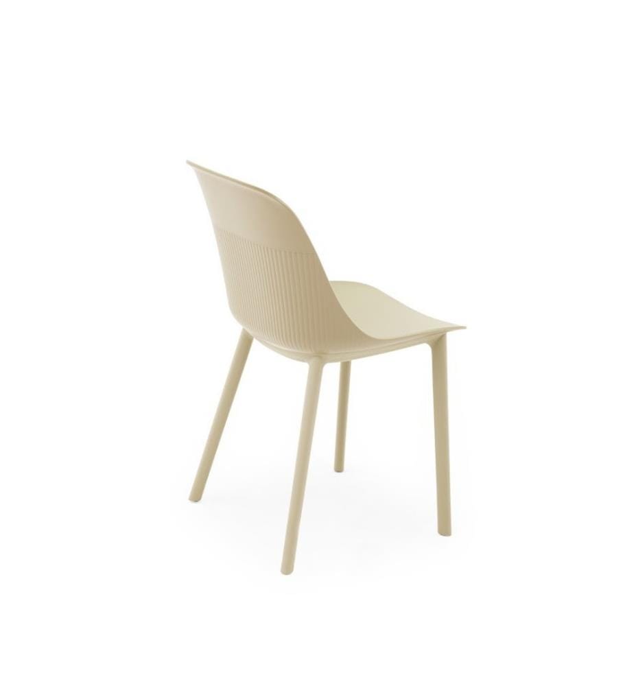 Set di sedie , 2 pezzi, Beige, 100% polipropilene