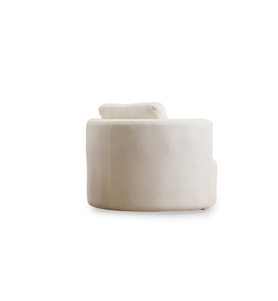 Ohrensessel, Creme, Gestell: Buchenholz - Spanplatte, Stoff: 100% Polyester