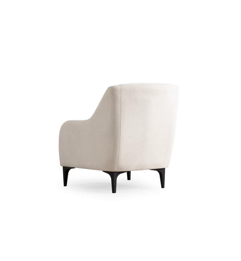 Ohrensessel, Ecru, Gestell: Buchenholz - Spanplatte, Stoff: 100% Polyester