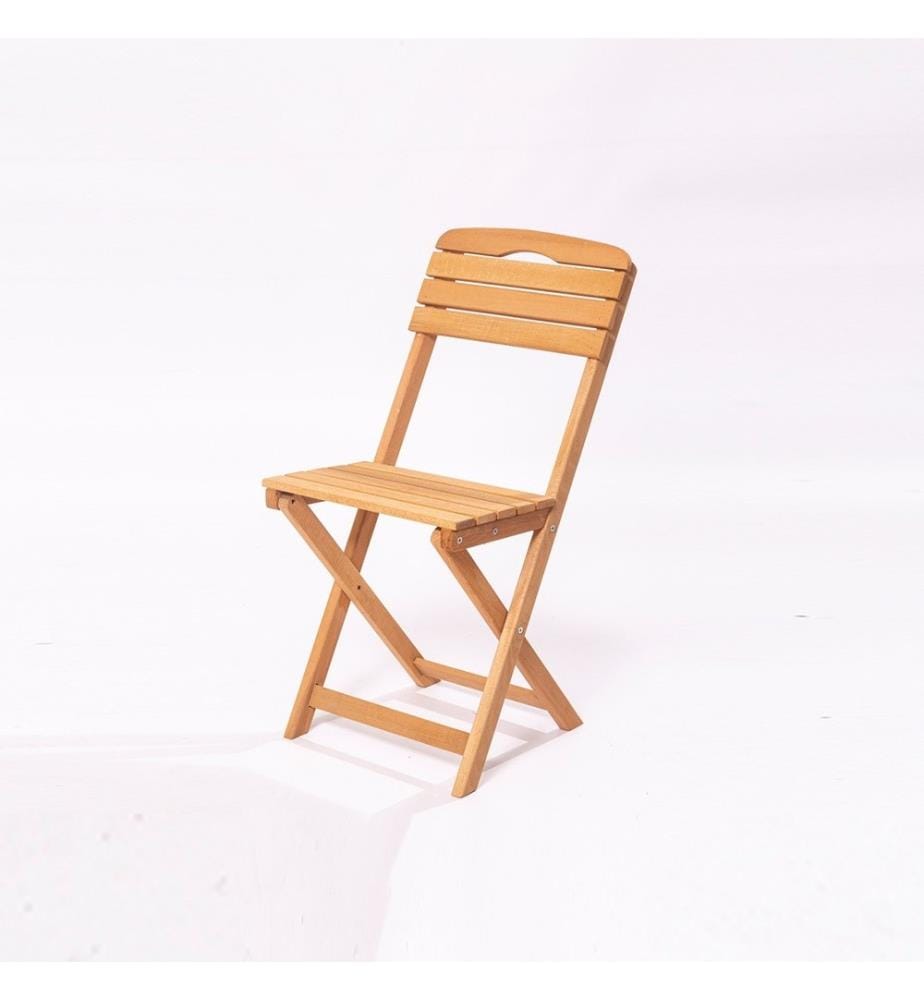 Chaise de jardin, marron, bois de hêtre, sans vernis
