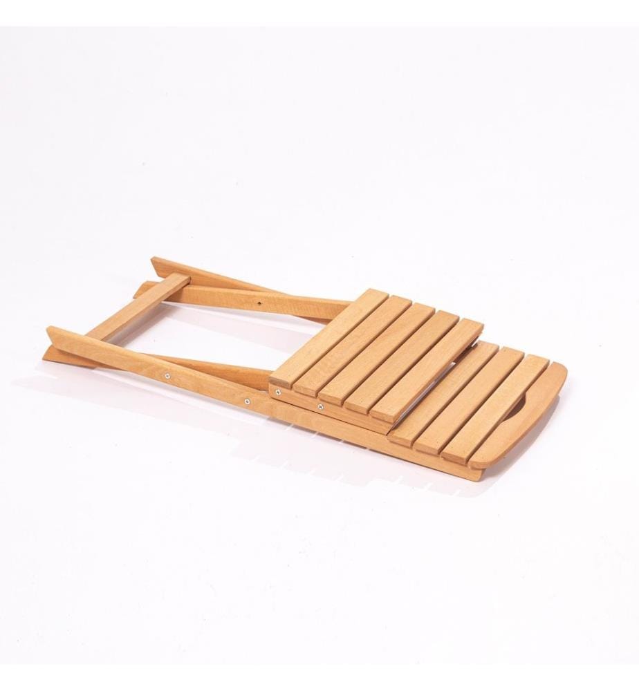 Chaise de jardin, marron, bois de hêtre, sans vernis