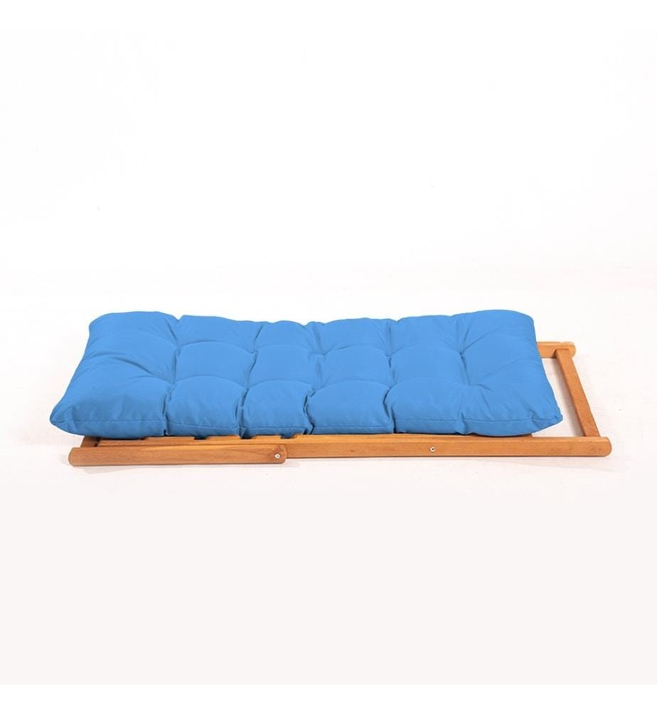 Sedia da giardino, Blu, Naturale, Legno di faggio