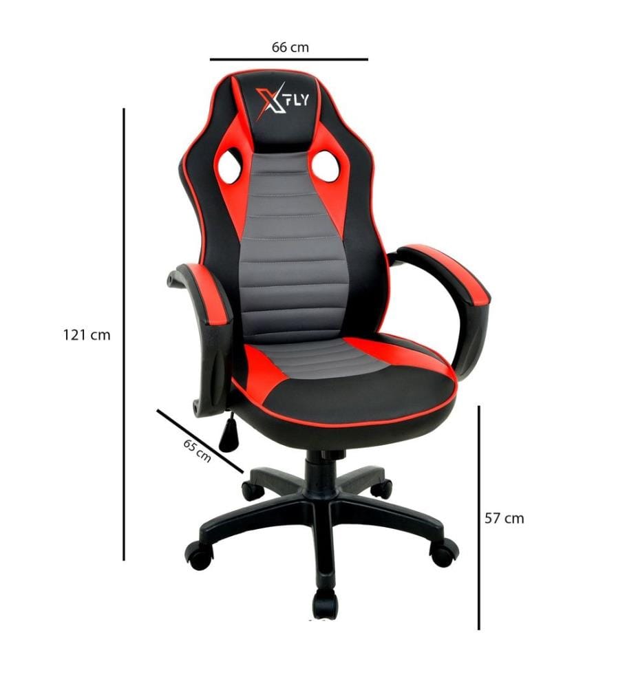 Sedia da gioco, rosso nero, poliuretano