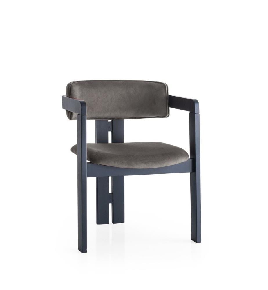 Sedia, Nero , Antracite, Struttura: Legno