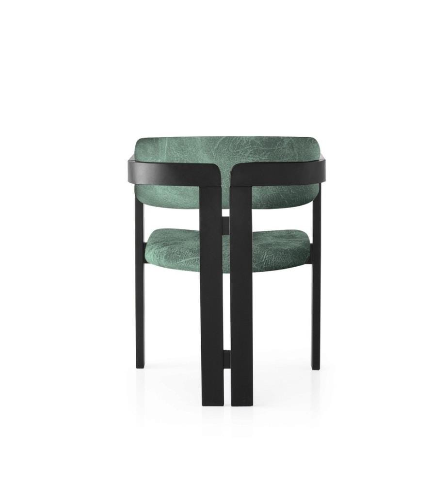 Sedia, Nero, Verde, Telaio: Legno