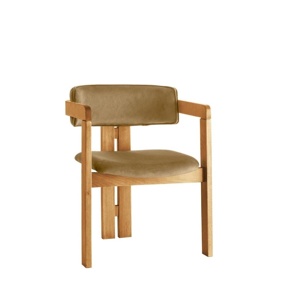 Stuhl, Eiche, Hell Taupe, Gestell: Holz
