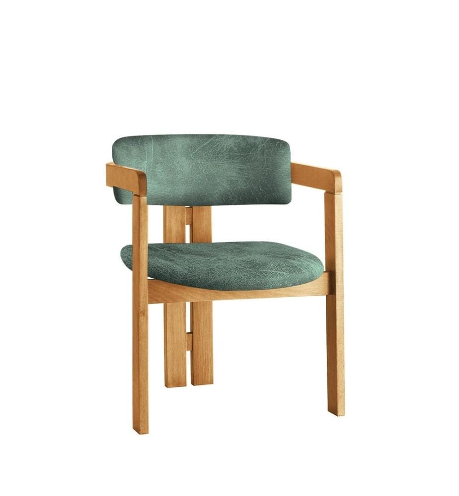 Chaise, Chêne, Vert, Cadre : Bois