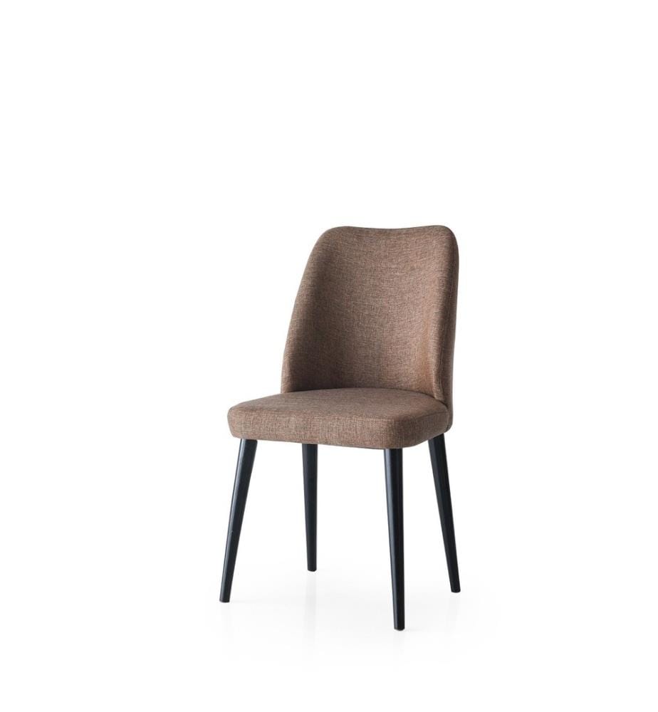 Set di sedie , 2 pezzi, Marrone, Struttura: 100% ferro, sedile: 100% particelle di legno